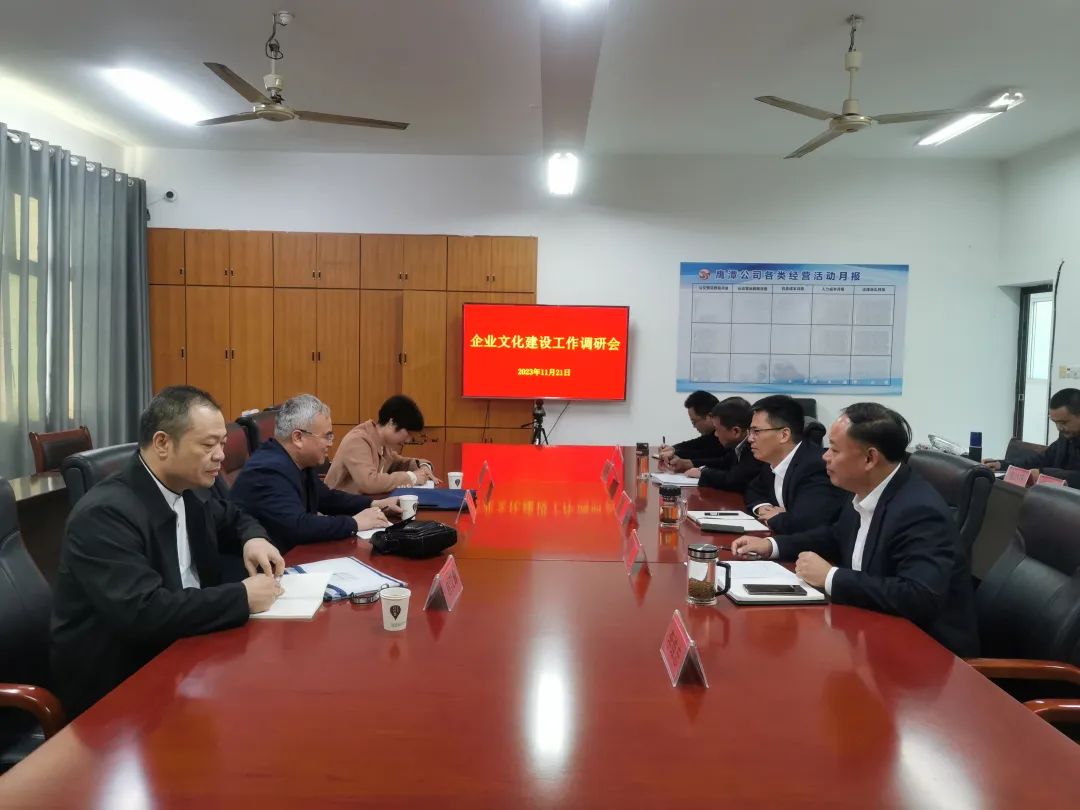 戴豪贛一行調(diào)研鷹潭公司企業(yè)文化建設工作